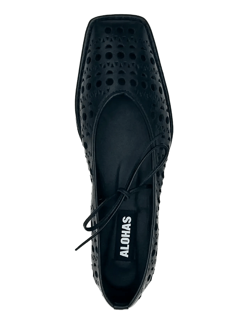 ALOHAS - Sway Slit Leather Ballet Flats - special occasions - black - 3