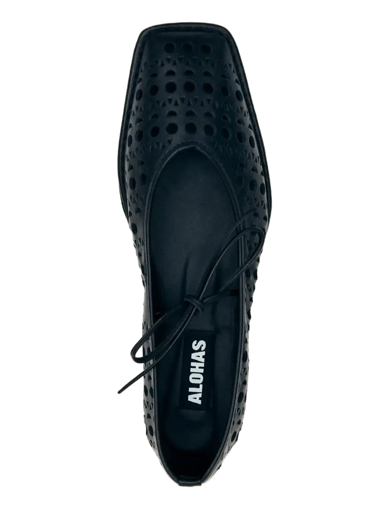 ALOHAS - Sway Slit Leather Ballet Flats - fyrir sérstaka viðburði - black - 3