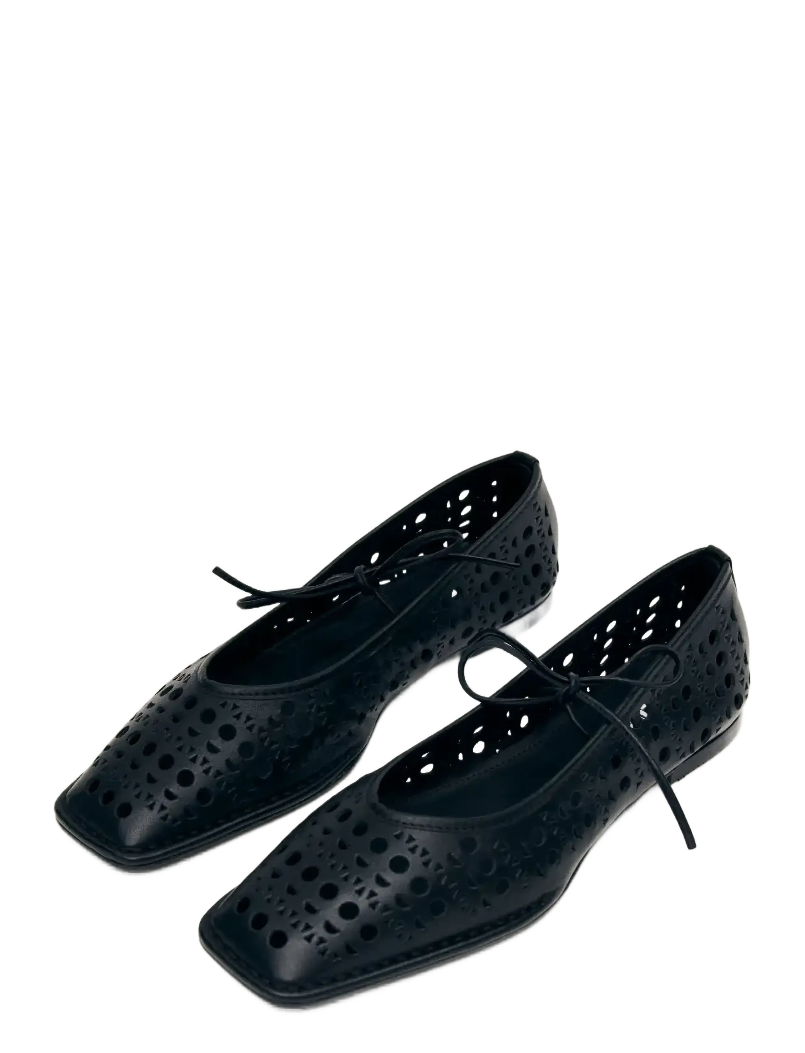 ALOHAS - Sway Slit Leather Ballet Flats - fyrir sérstaka viðburði - black - 4
