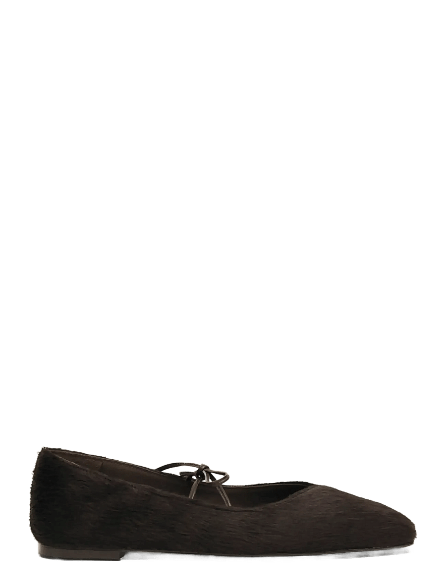 ALOHAS - Sway Slit Leather Ballet Flats - brown - 1