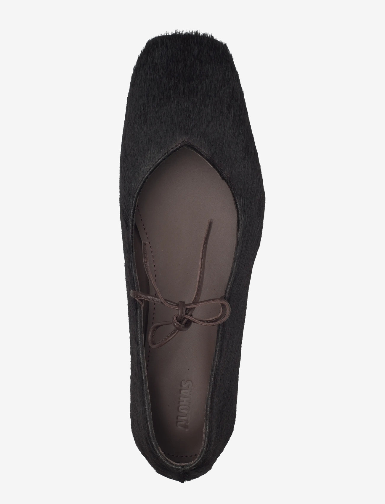 ALOHAS - Sway Slit Leather Ballet Flats - særlige begivenheder - brown - 3