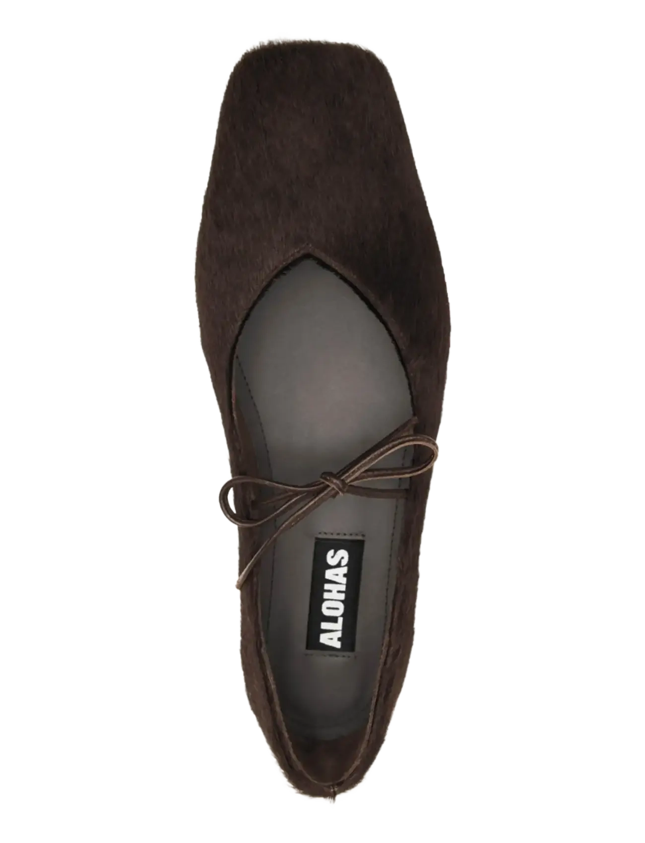 ALOHAS - Sway Slit Leather Ballet Flats - særlige begivenheder - brown - 3