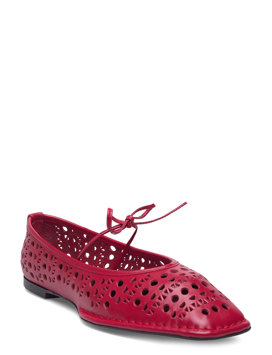 ALOHAS - Sway Slit Leather Ballet Flats - besondere anlässe - red - 0