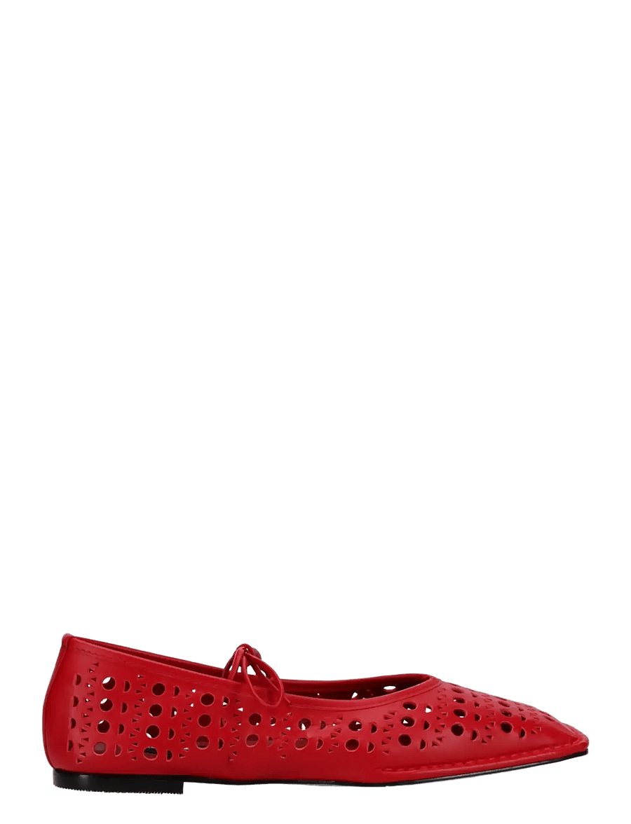 ALOHAS - Sway Slit Leather Ballet Flats - besondere anlässe - red - 1