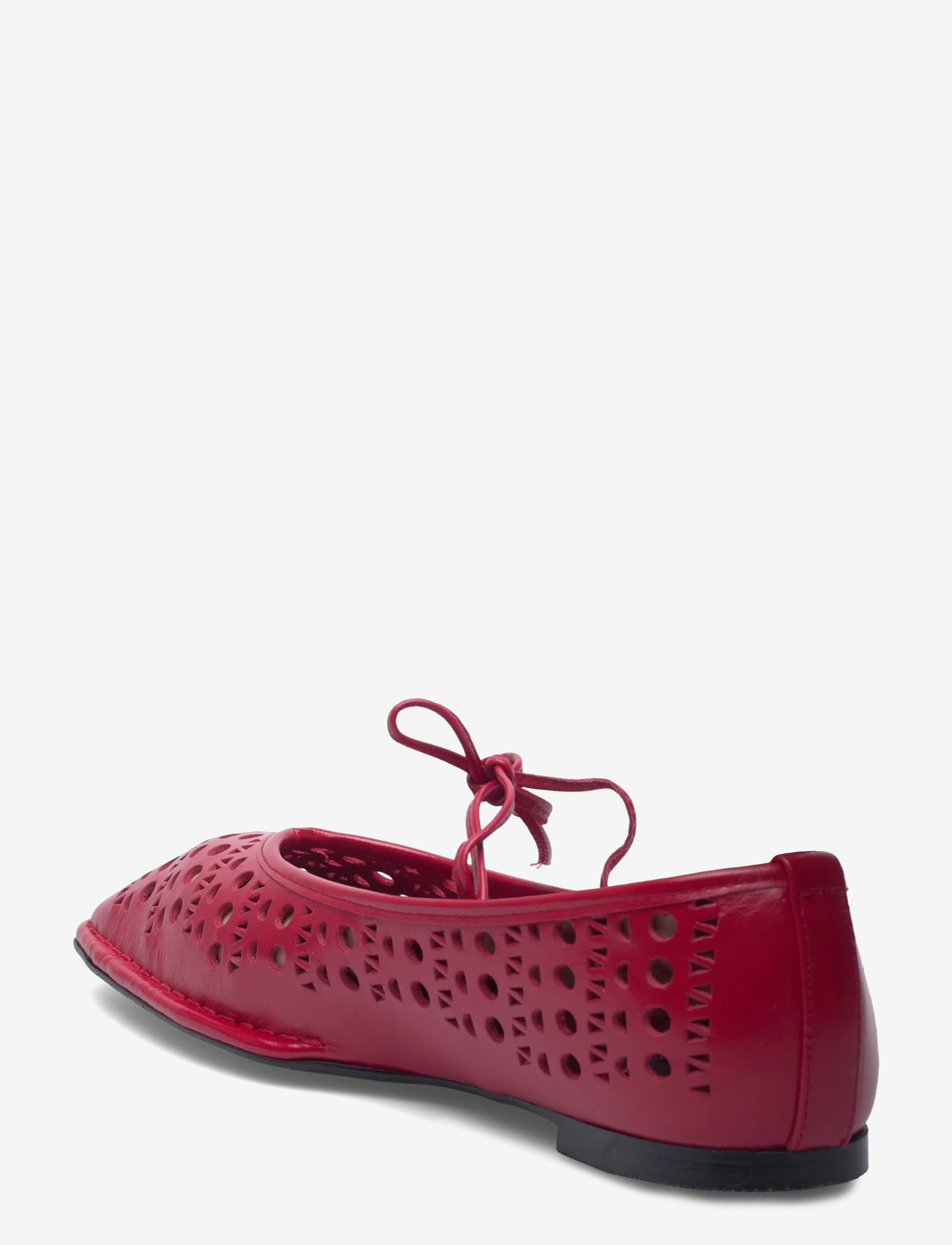 ALOHAS - Sway Slit Leather Ballet Flats - særlige begivenheder - red - 2