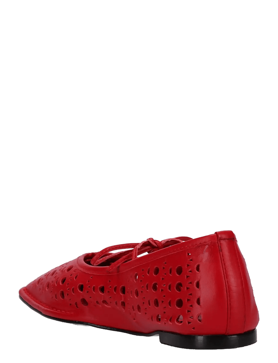 ALOHAS - Sway Slit Leather Ballet Flats - besondere anlässe - red - 2