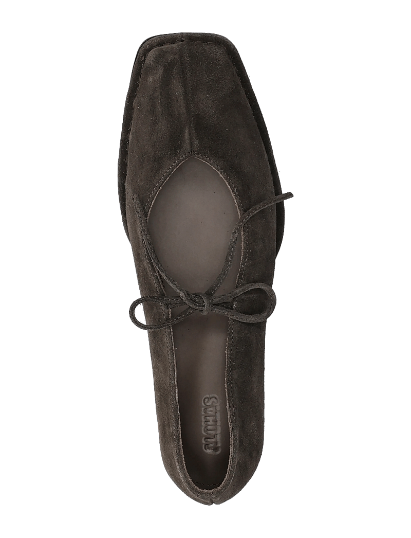 ALOHAS - Sway Suede Tan Leather Ballet Flats - speciella tillfällen - brown - 3