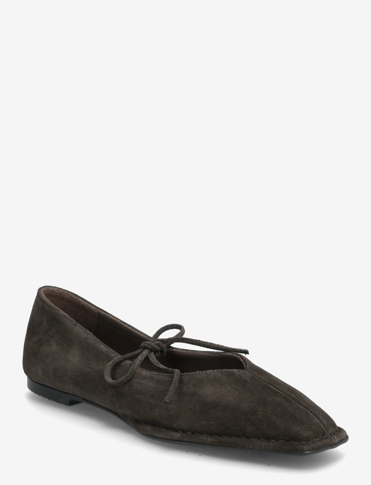 Sway Suede Tan Leather Ballet Flats - COFFEE BROWN