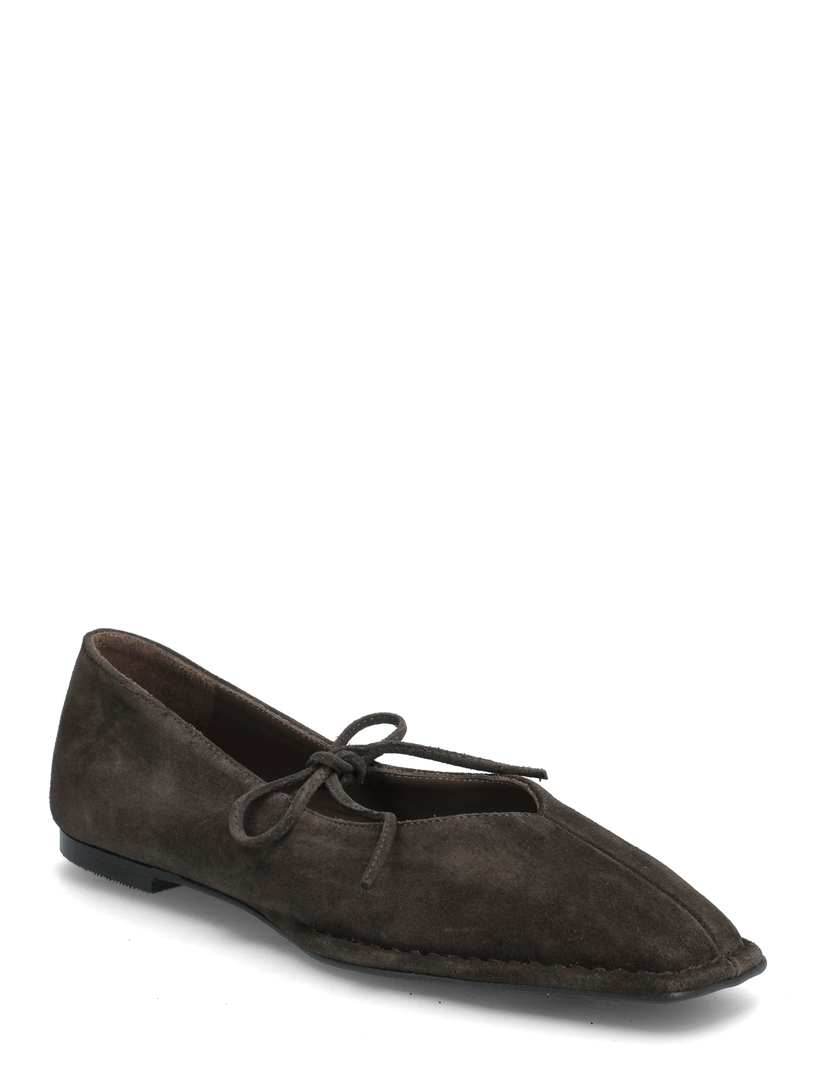 ALOHAS Sway Suede Coffee Brown Leather Ballet Flats - Sko - COFFEE BROWN / brown
