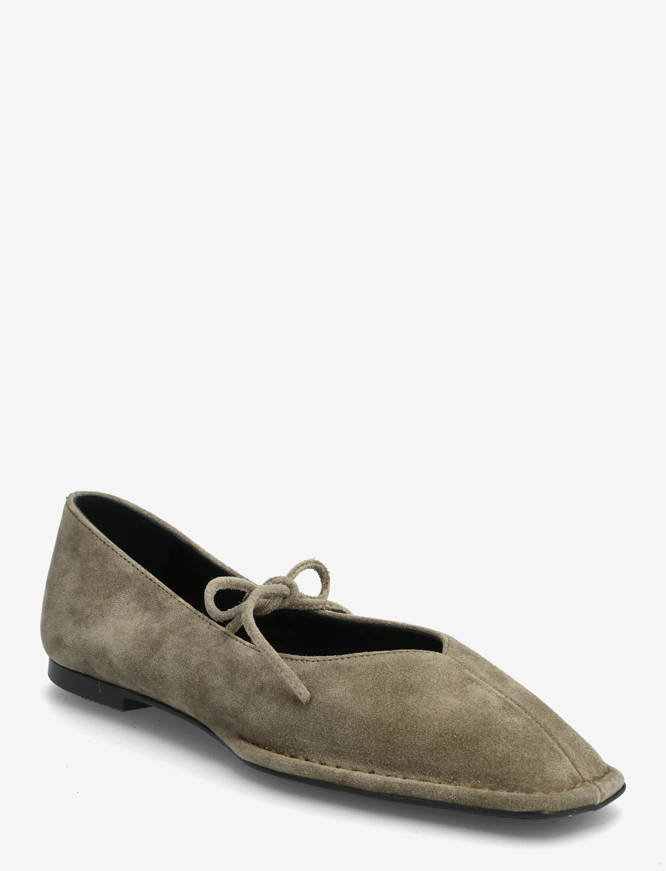 ALOHAS - Sway Suede Tan Leather Ballet Flats - special occasions - khaki - 0