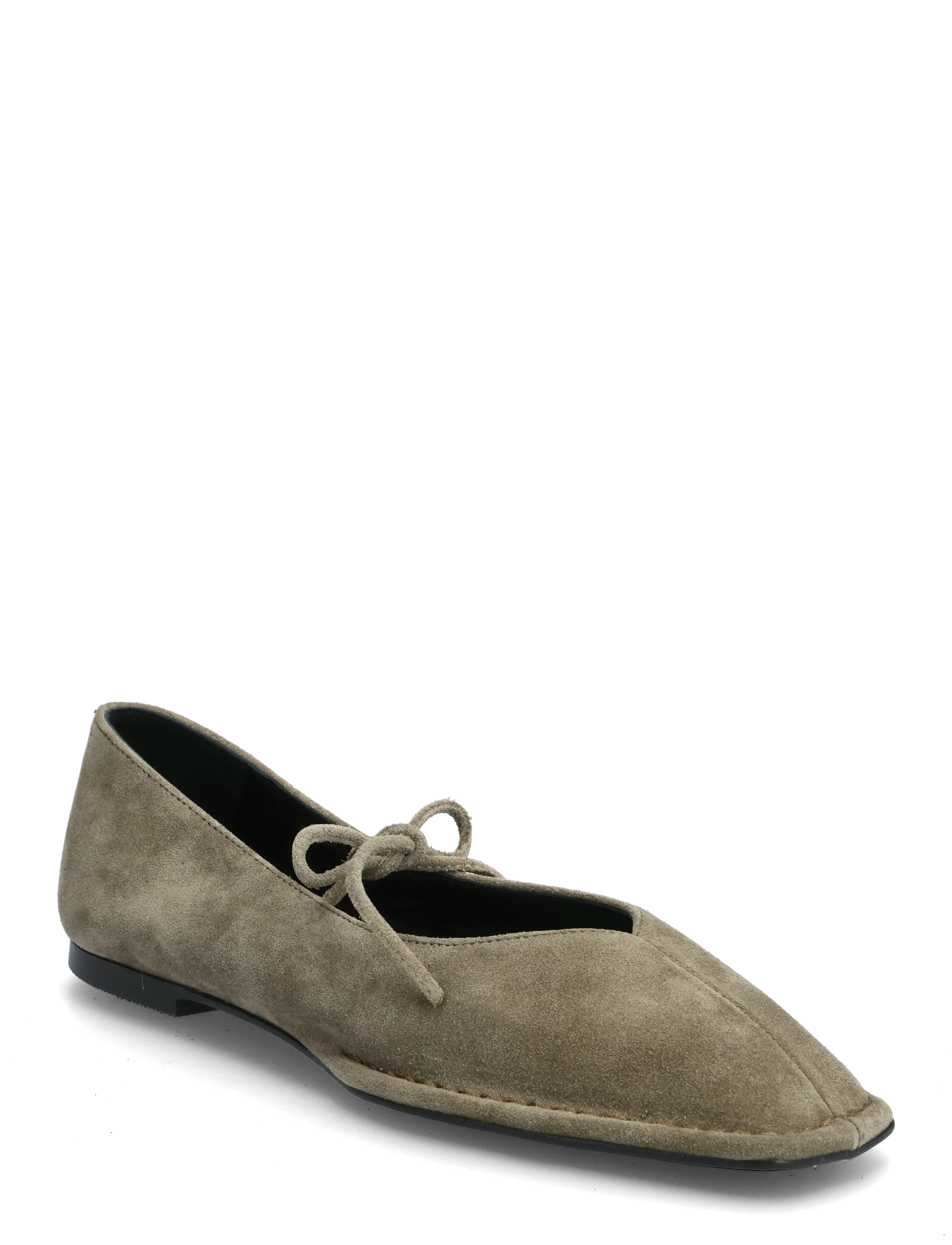 ALOHAS Sway Suede Tan Leather Ballet Flats - Ballerinas - KHAKI / khaki/green