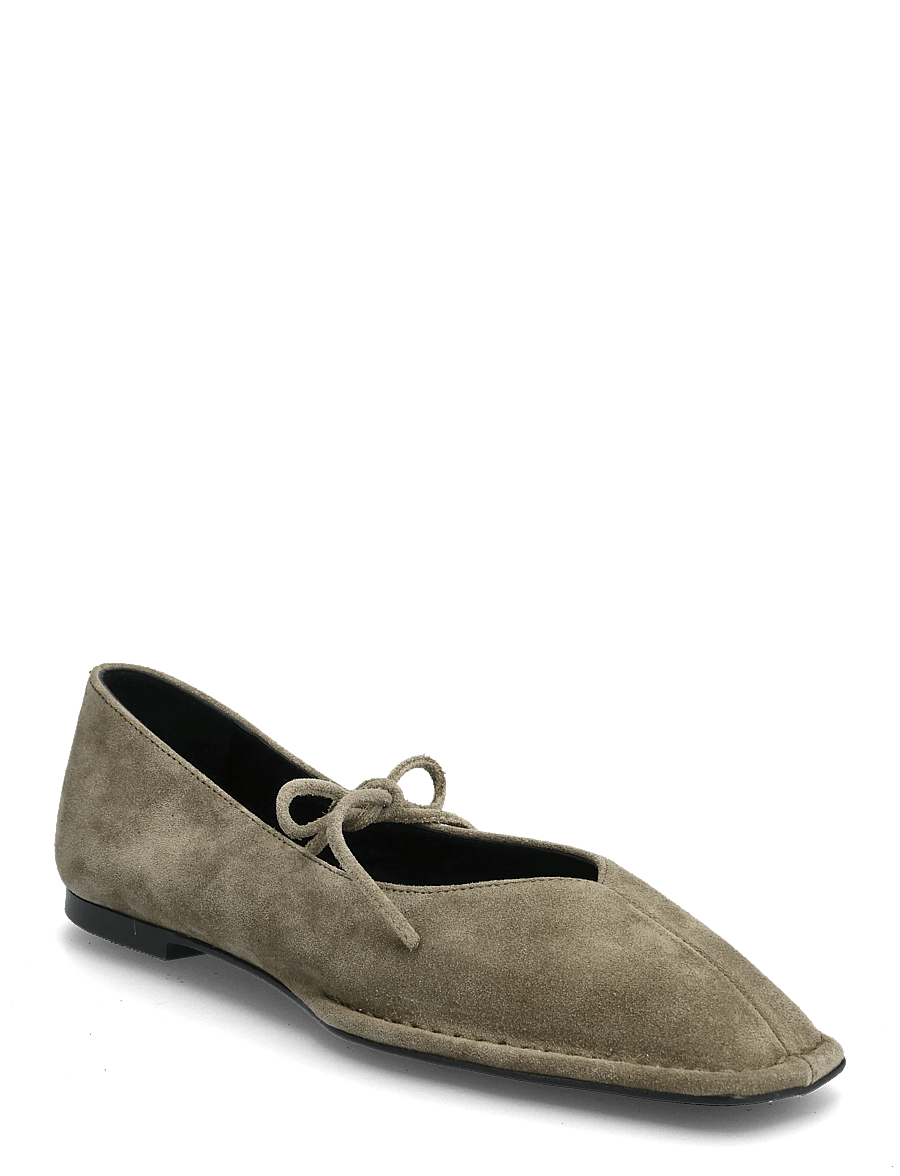 ALOHAS - Sway Suede Tan Leather Ballet Flats - spesielle anledninger - khaki - 1
