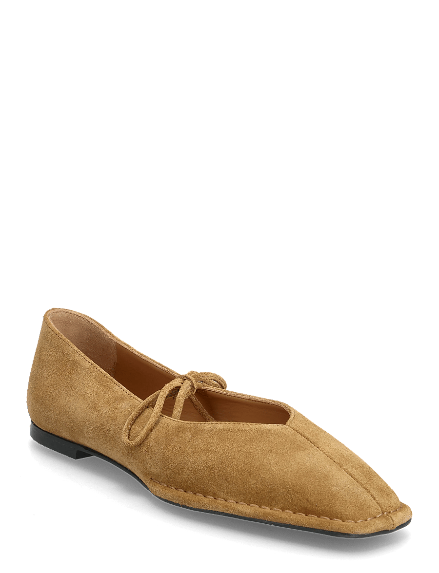 ALOHAS - Sway Suede Tan Leather Ballet Flats - special occasions - tan - 0