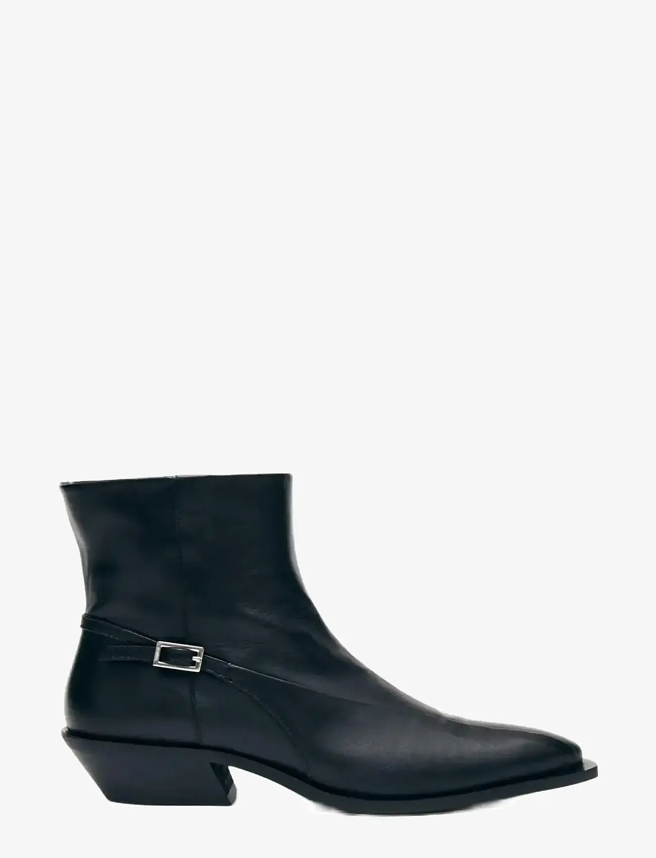 ALOHAS - Lizzie Leather Ankle Boots - stövletter - black - 0