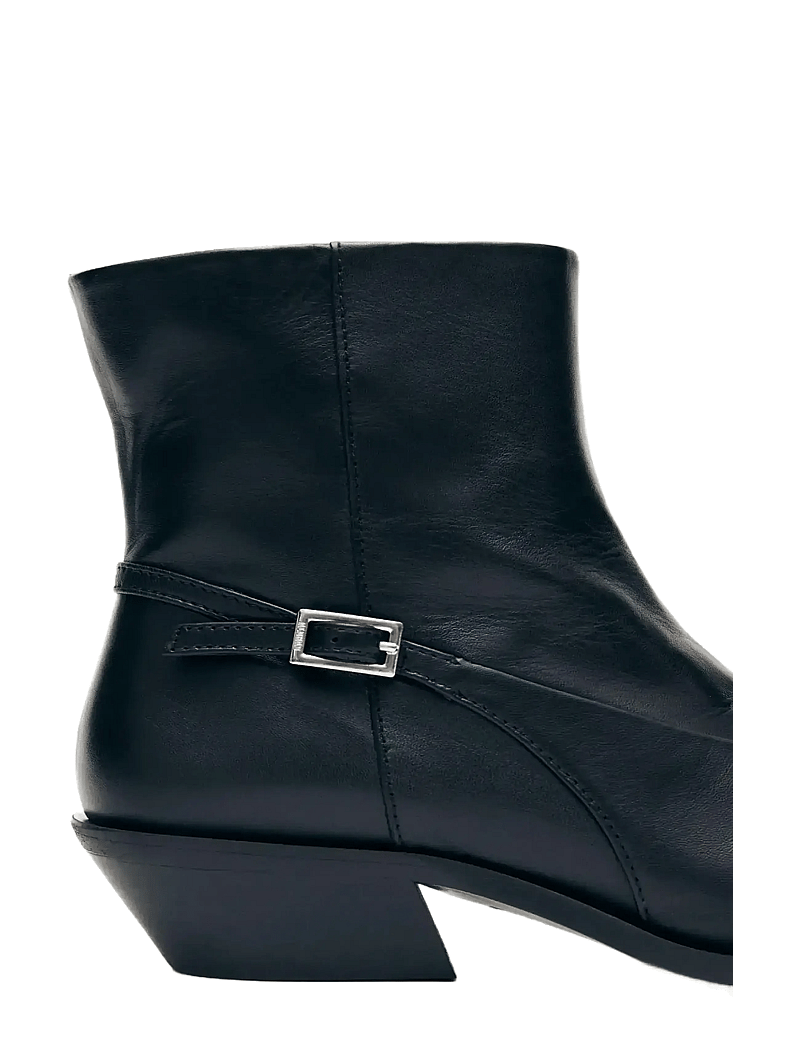 ALOHAS - Lizzie Leather Ankle Boots - kontsaga poolsaapad - black - 1