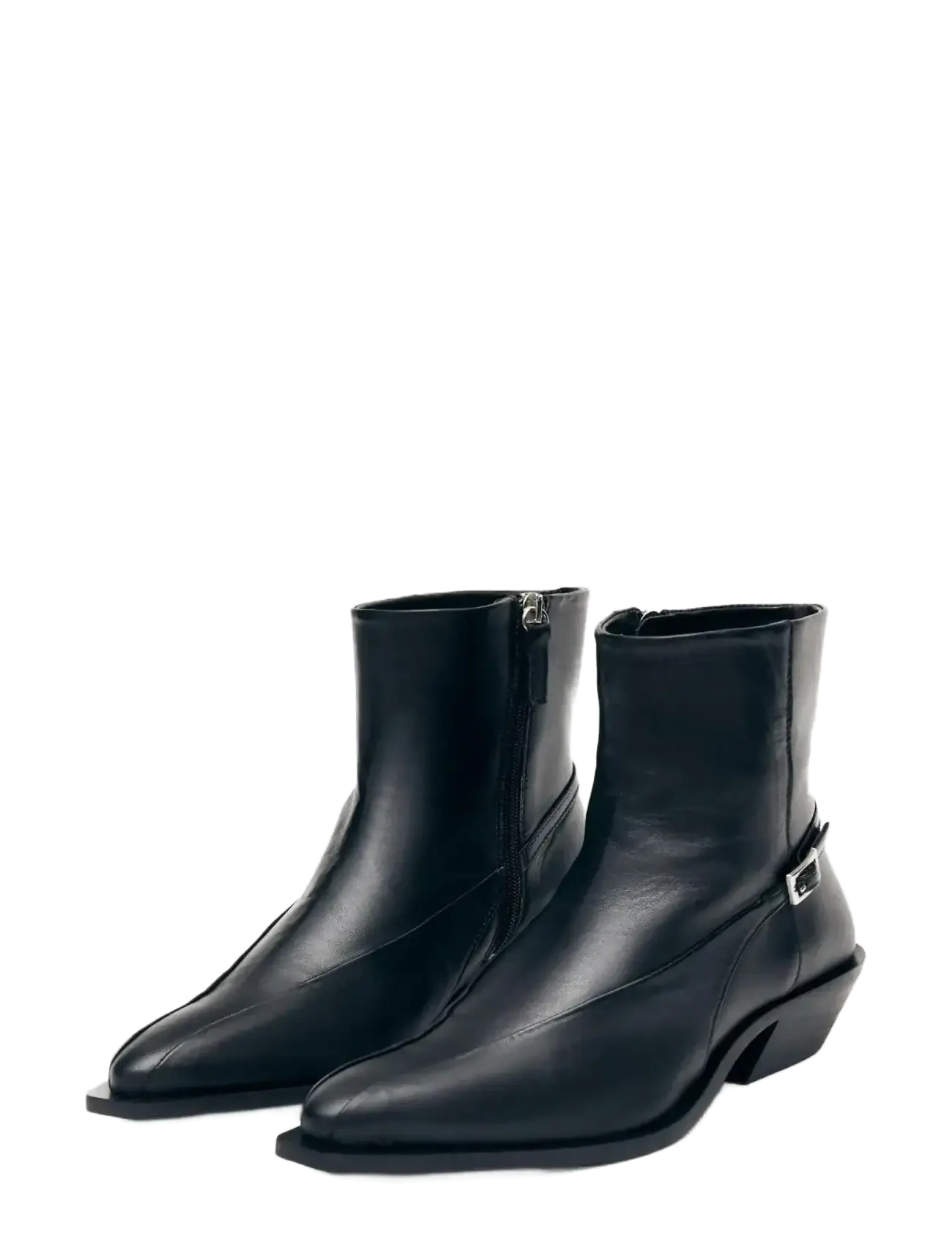 ALOHAS - Lizzie Leather Ankle Boots - støvletter - black - 3