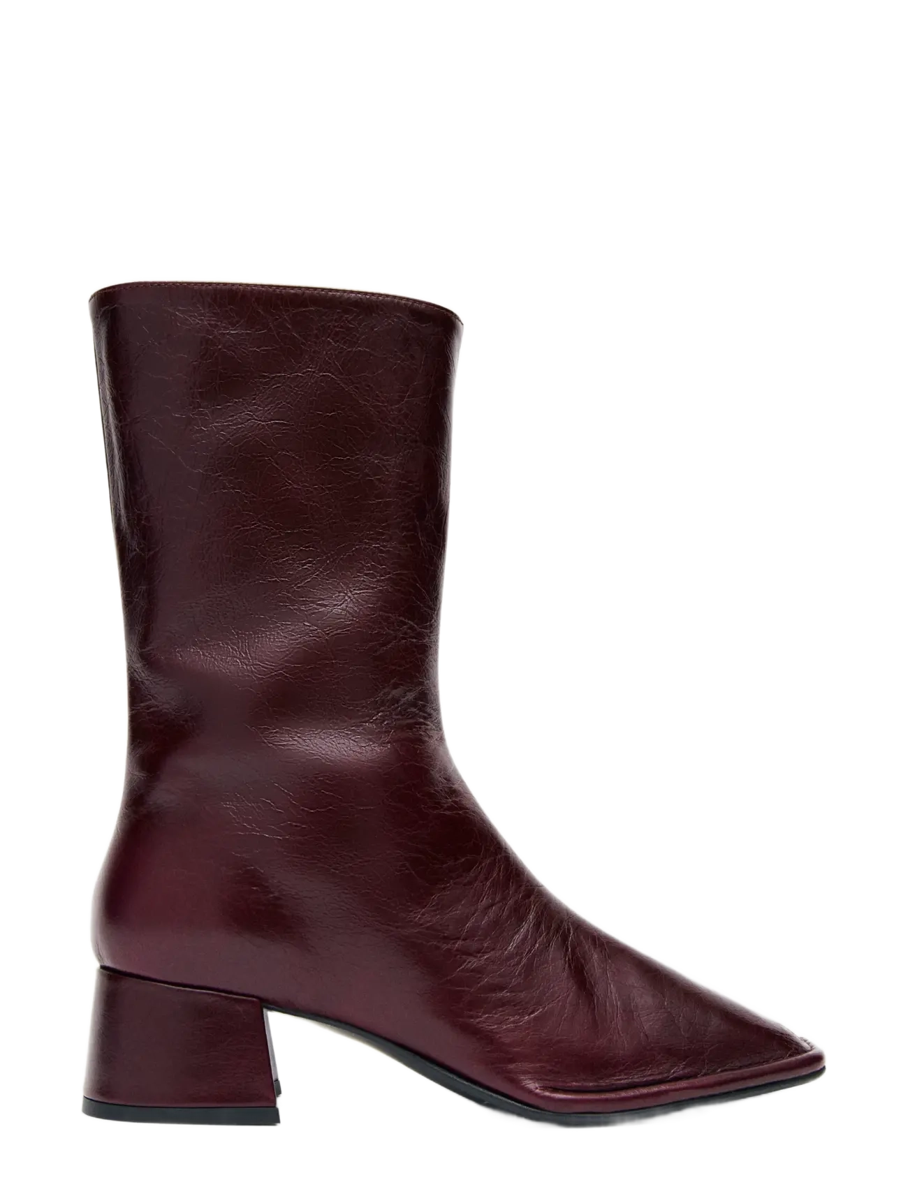 ALOHAS - Berlin Rift Burgundy Leather Ankle Boots - burgundy - 2