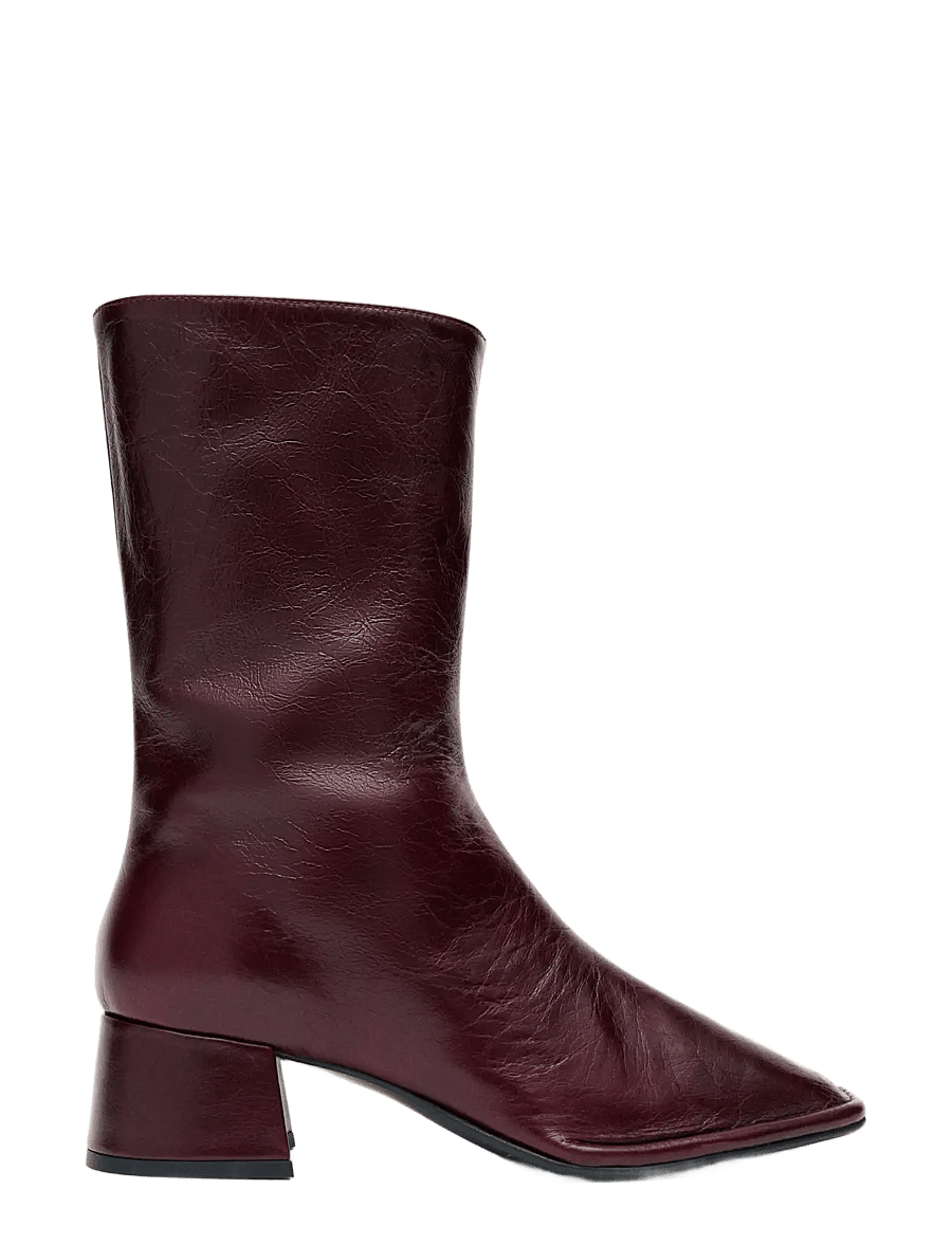 ALOHAS - Berlin Rift Burgundy Leather Ankle Boots - burgundy - 2