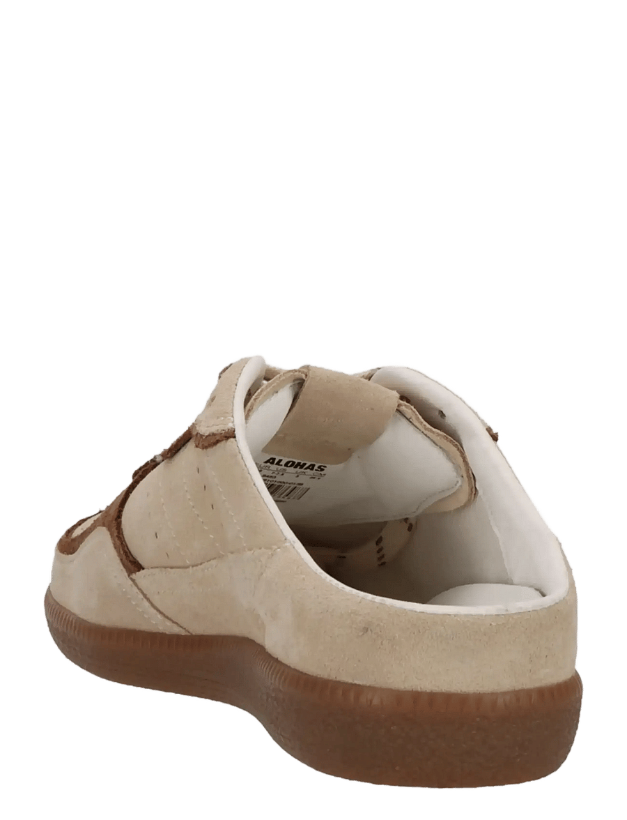 ALOHAS - Tb.490 Mule Cream Leather Sneakers - slip-on sneakers - cream - 3