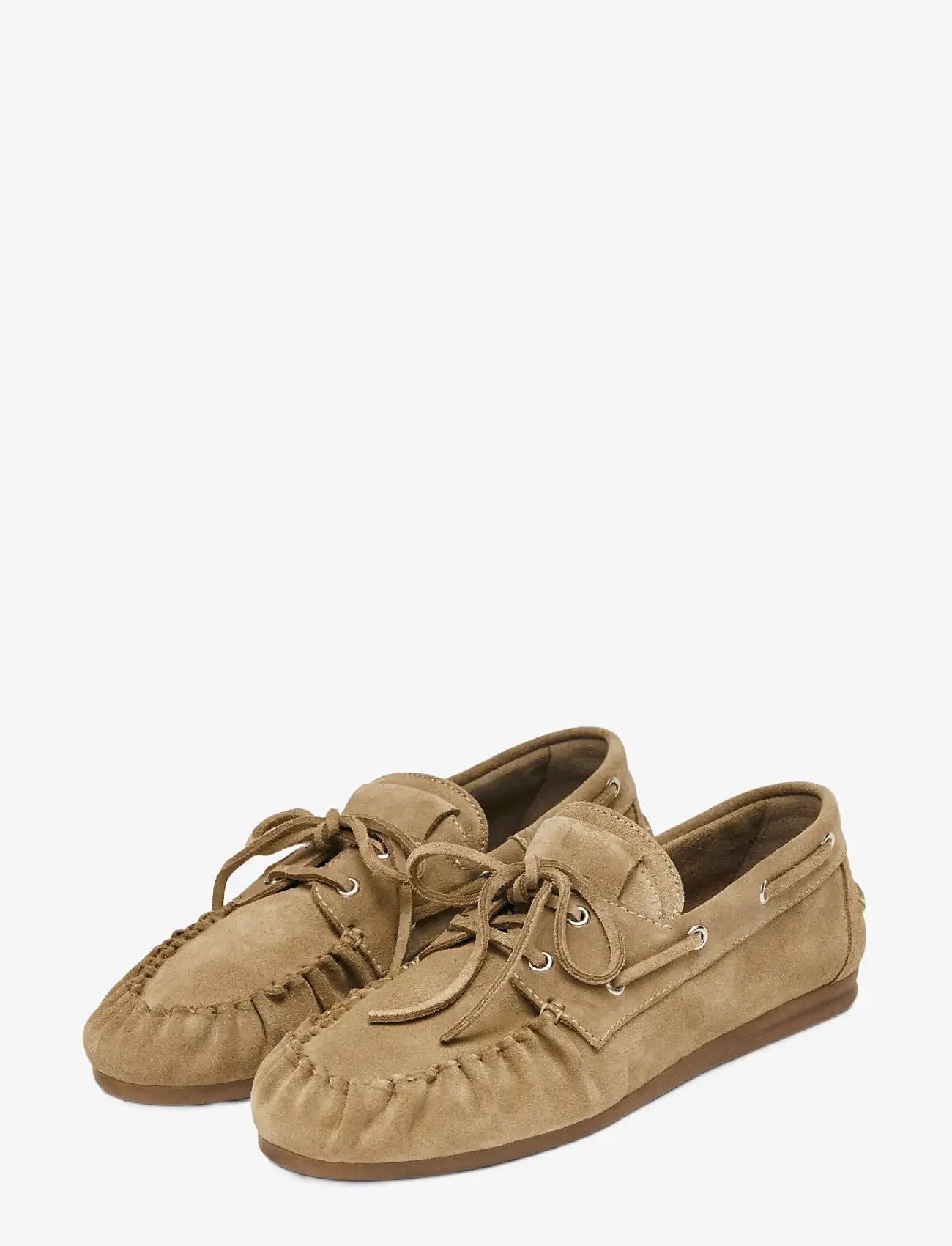 ALOHAS - Rowan Suede Leather Loafers - purjekingad - beige - 1