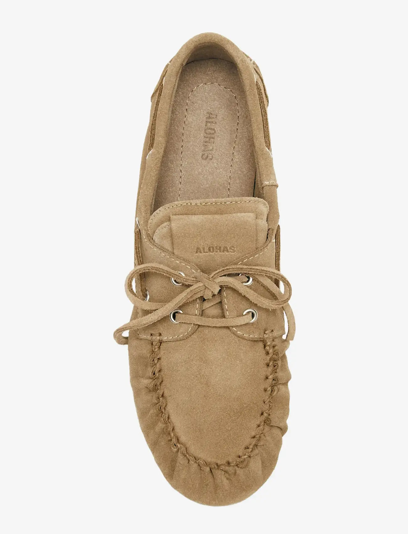 ALOHAS - Rowan Suede Leather Loafers - purjekingad - beige - 3