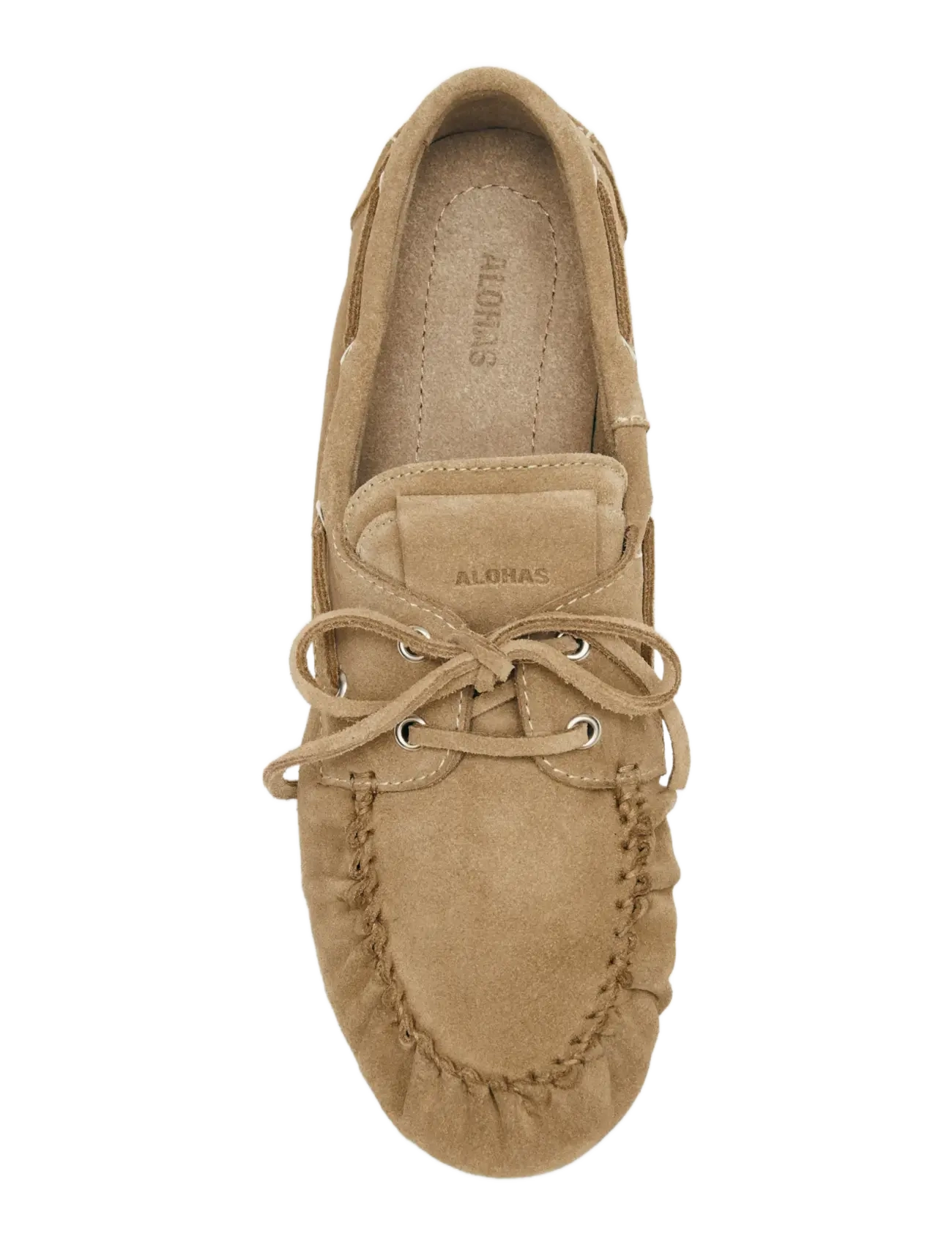 ALOHAS - Rowan Suede Leather Loafers - purjekingad - beige - 3