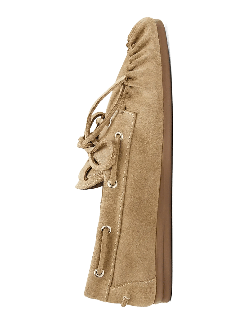 ALOHAS - Rowan Suede Leather Loafers - purjekingad - beige - 4