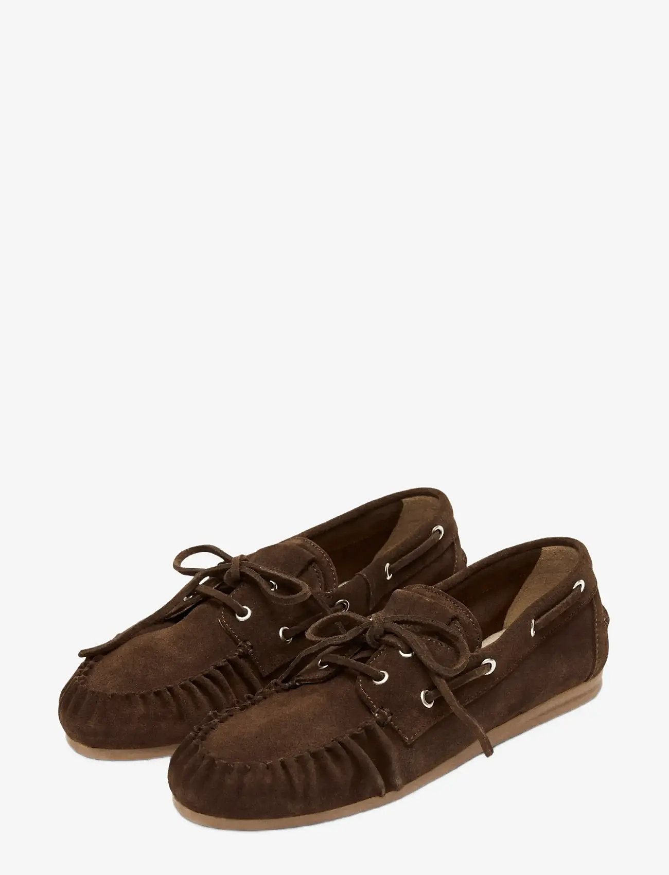 ALOHAS - Rowan Suede Leather Loafers - purjekingad - brown - 1