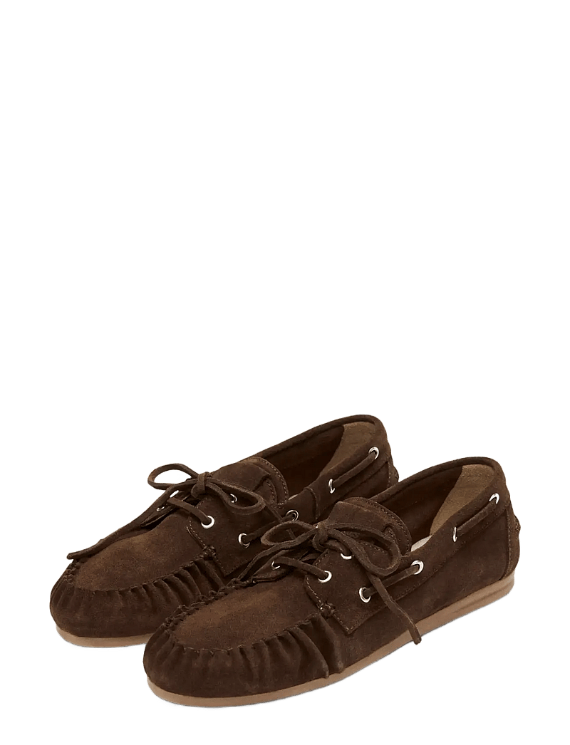 ALOHAS - Rowan Suede Leather Loafers - purjekingad - brown - 1