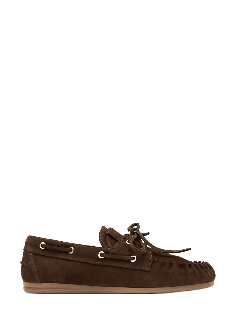 ALOHAS - Rowan Suede Leather Loafers - purjekingad - brown - 2