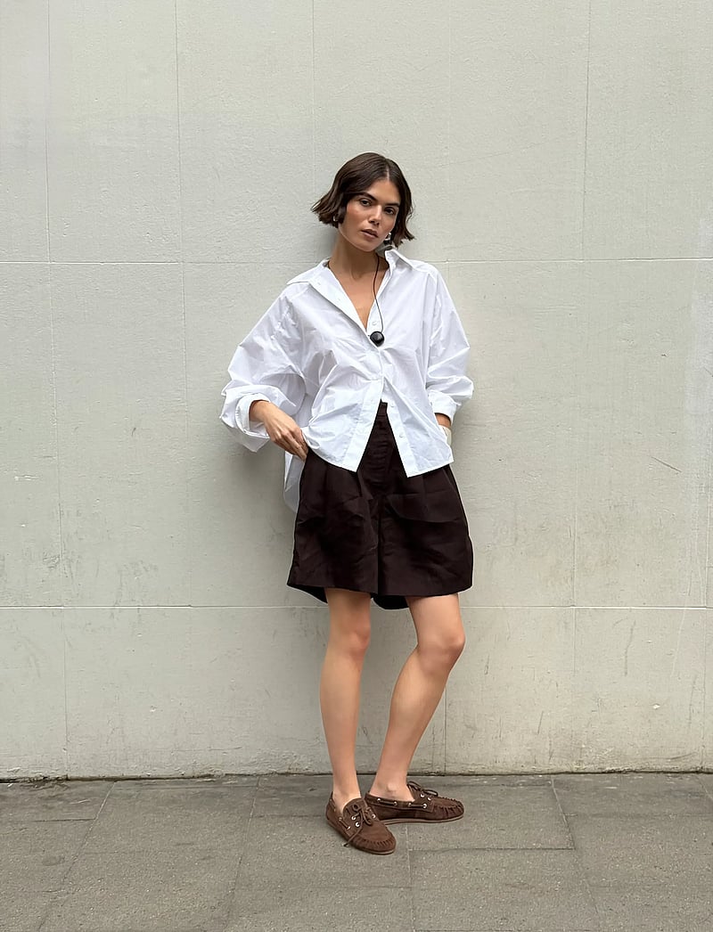 ALOHAS - Rowan Suede Leather Loafers - purjekingad - brown - 0