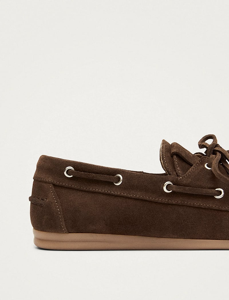 ALOHAS - Rowan Suede Leather Loafers - purjekingad - brown - 5