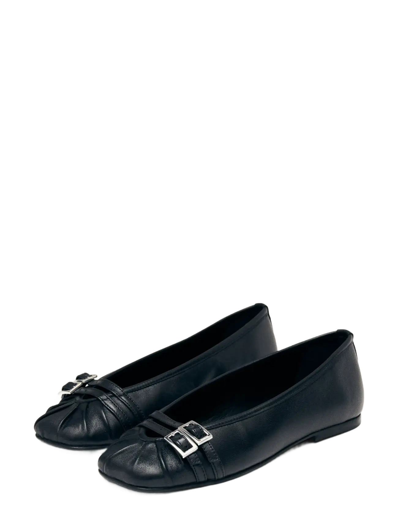 ALOHAS Cendana Leather Ballet Flats - Baleriinad - BLACK / black