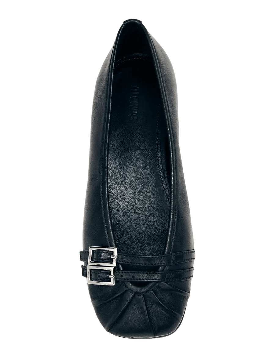 ALOHAS - Cendana Leather Ballet Flats - erilised sündmused - black - 2