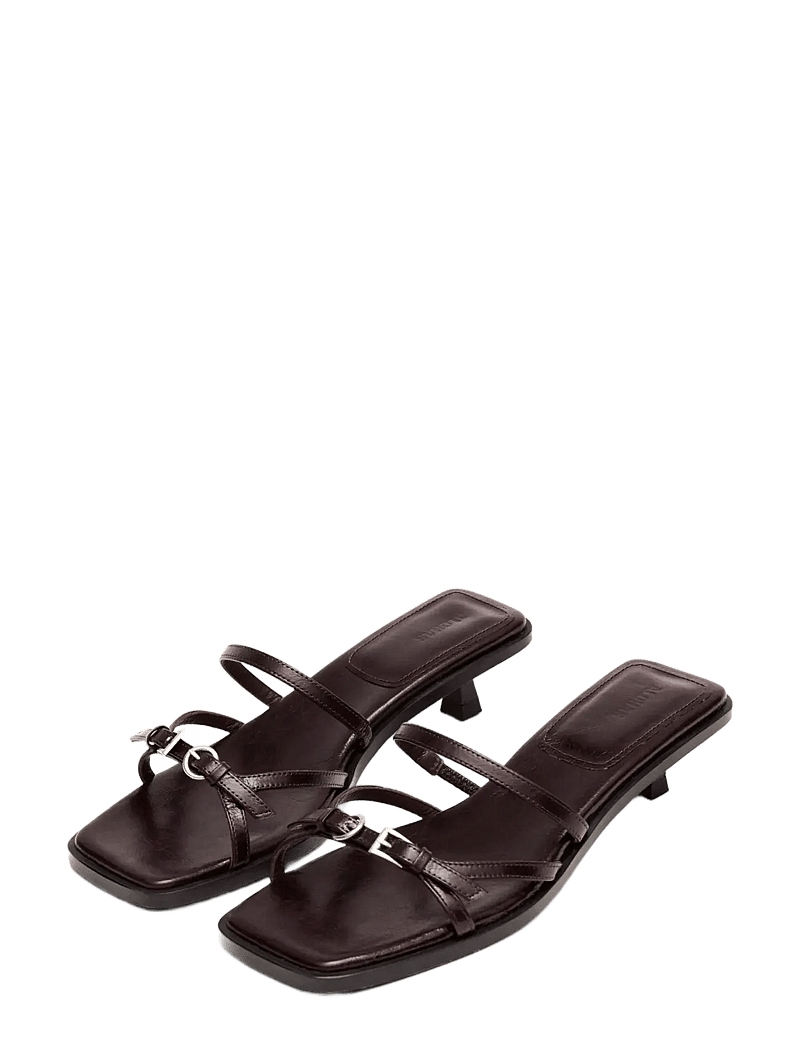 ALOHAS - Liko Rift Leather Sandals - sandały na obcasie - chocolate brown - 1
