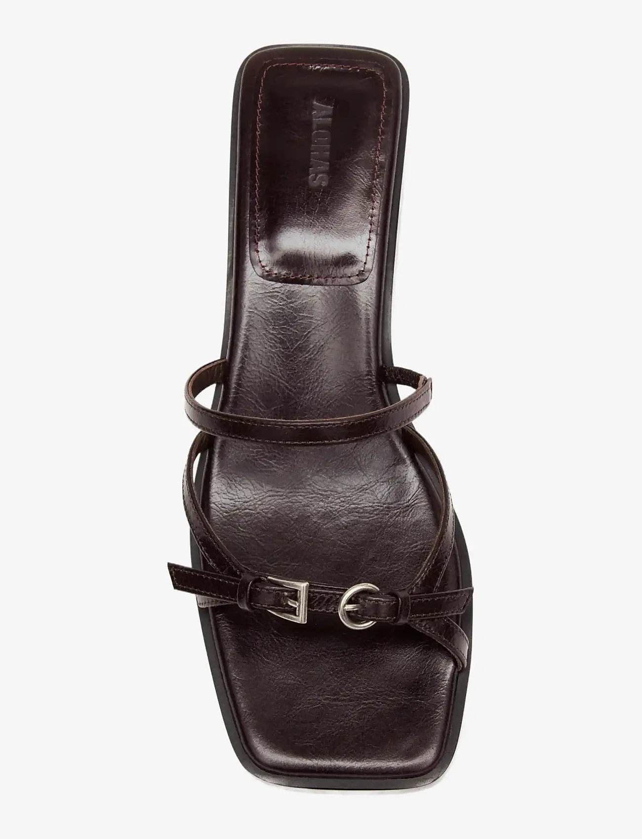 ALOHAS - Liko Rift Leather Sandals - sandały na obcasie - chocolate brown - 3