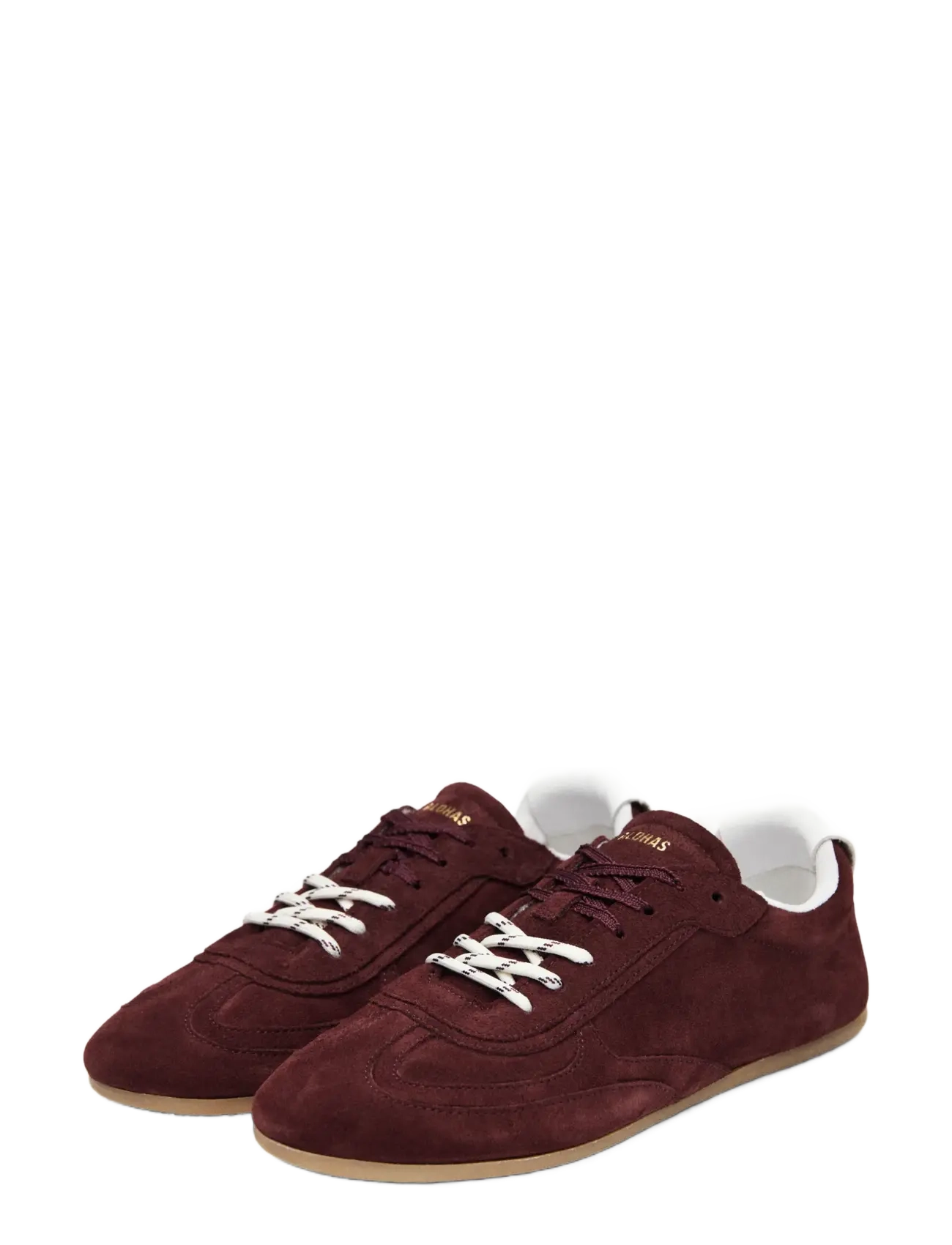 ALOHAS Tb.24 Suede Chocolate Brown Leather Sneakers - ALOHAS - BURGUNDY / burgundy