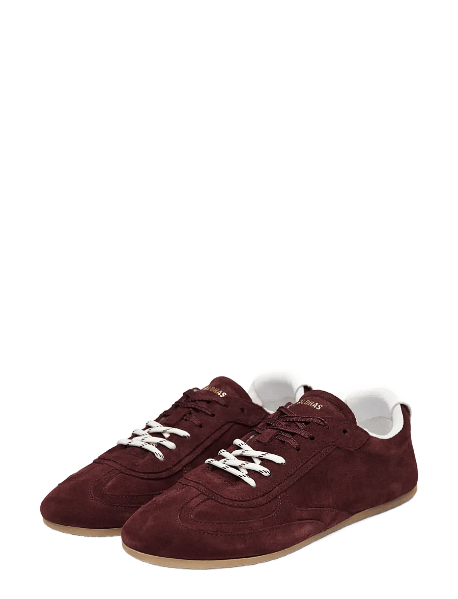 ALOHAS - Tb.24 Suede Burgundy Leather Sneakers - niedrige sneaker - burgundy - 1