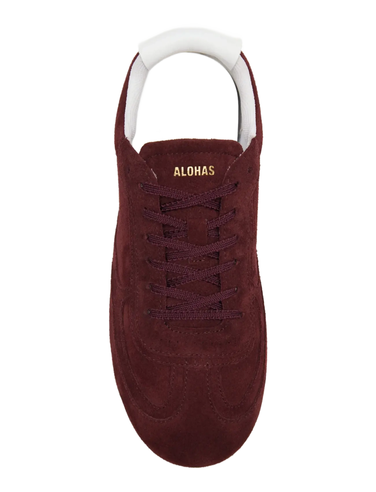 ALOHAS - Tb.24 Suede Burgundy Leather Sneakers - niedrige sneaker - burgundy - 3