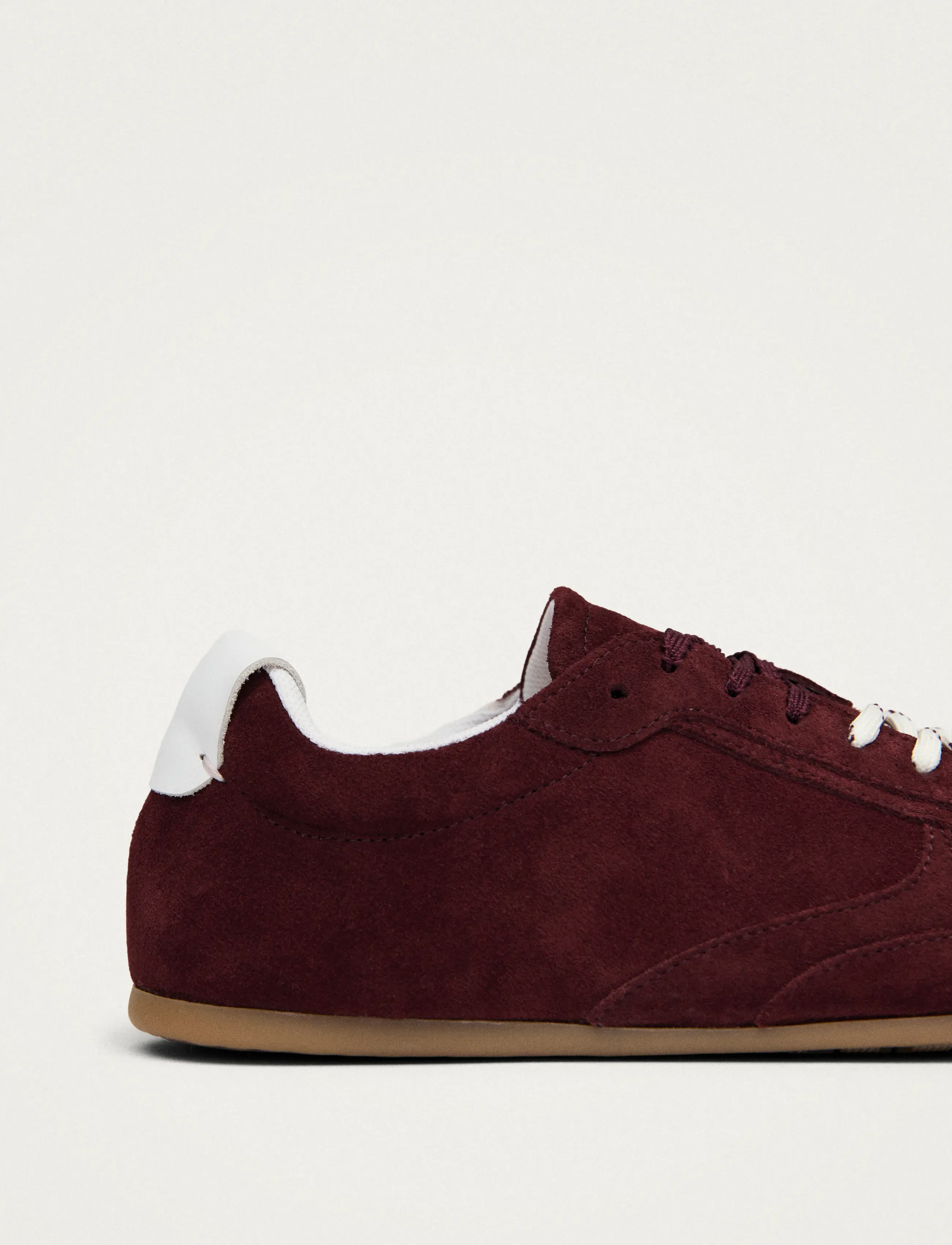 ALOHAS - Tb.24 Suede Burgundy Leather Sneakers - niedrige sneaker - burgundy - 5