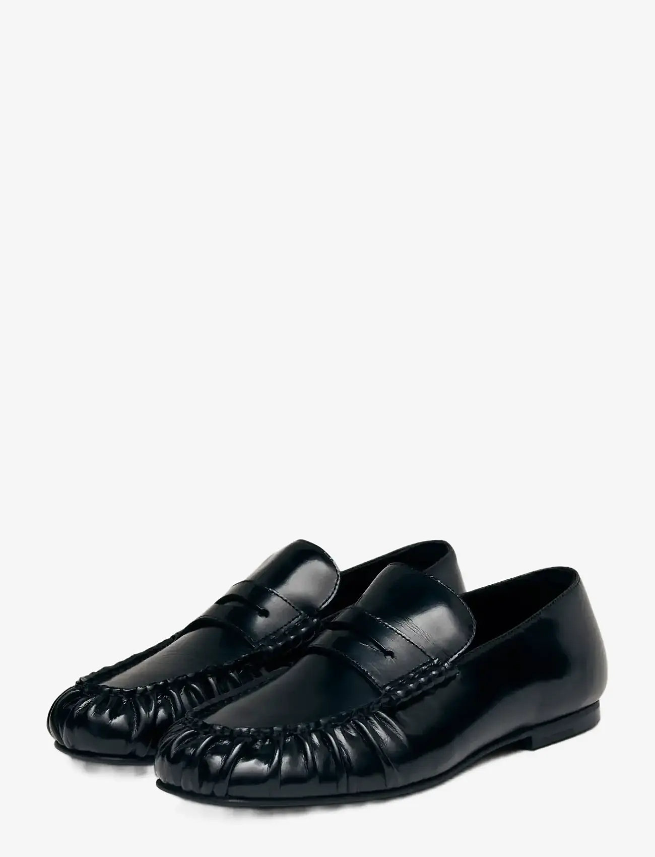 ALOHAS - Aven Black Leather Loafers - særlige begivenheder - black - 4