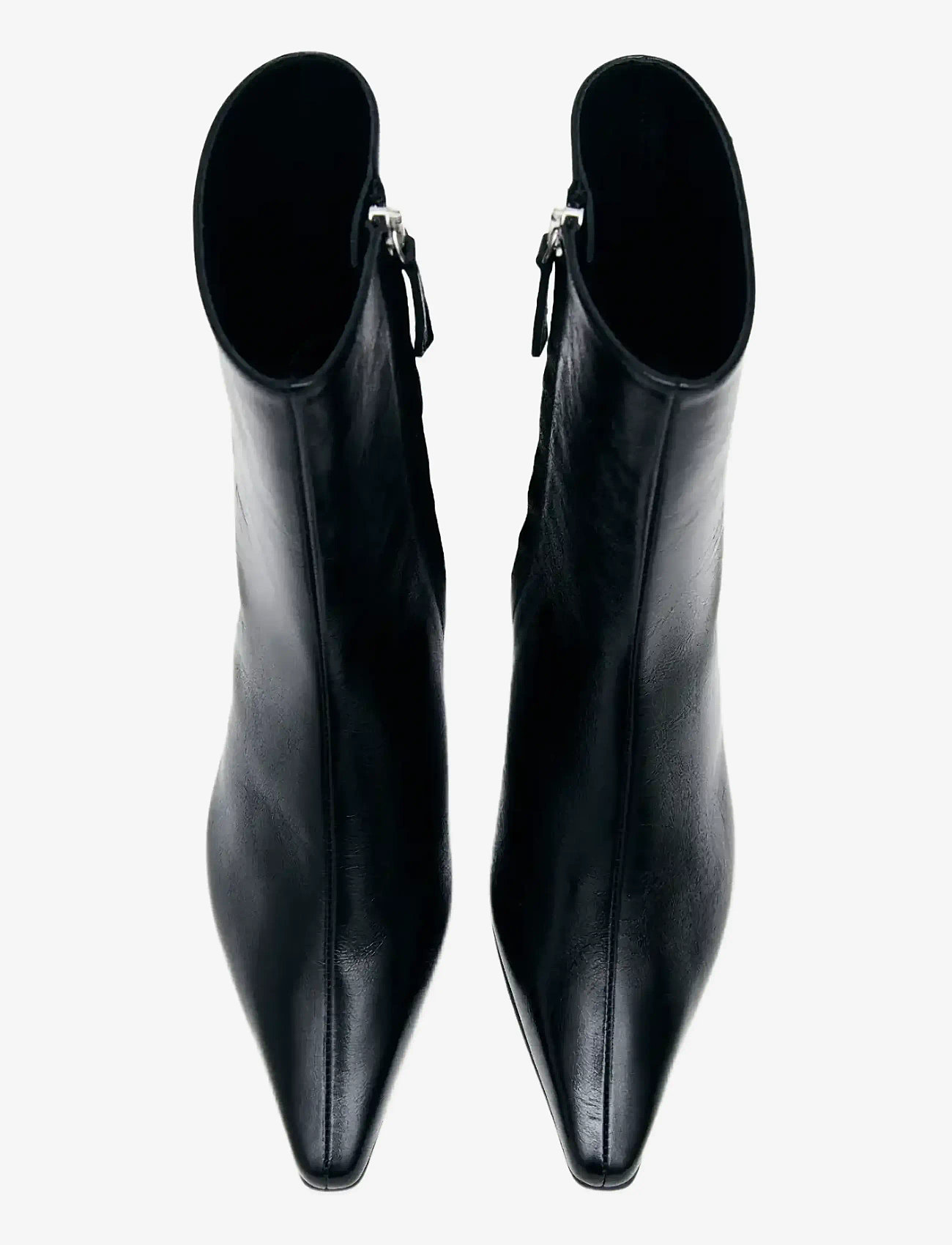 ALOHAS - Ambar Rift Black Leather Ankle Boots - stiefeletten mit absatz - black - 2