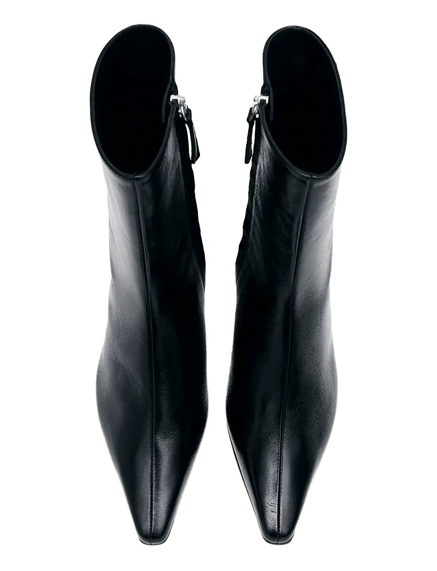 ALOHAS - Ambar Rift Black Leather Ankle Boots - stiefeletten mit absatz - black - 3