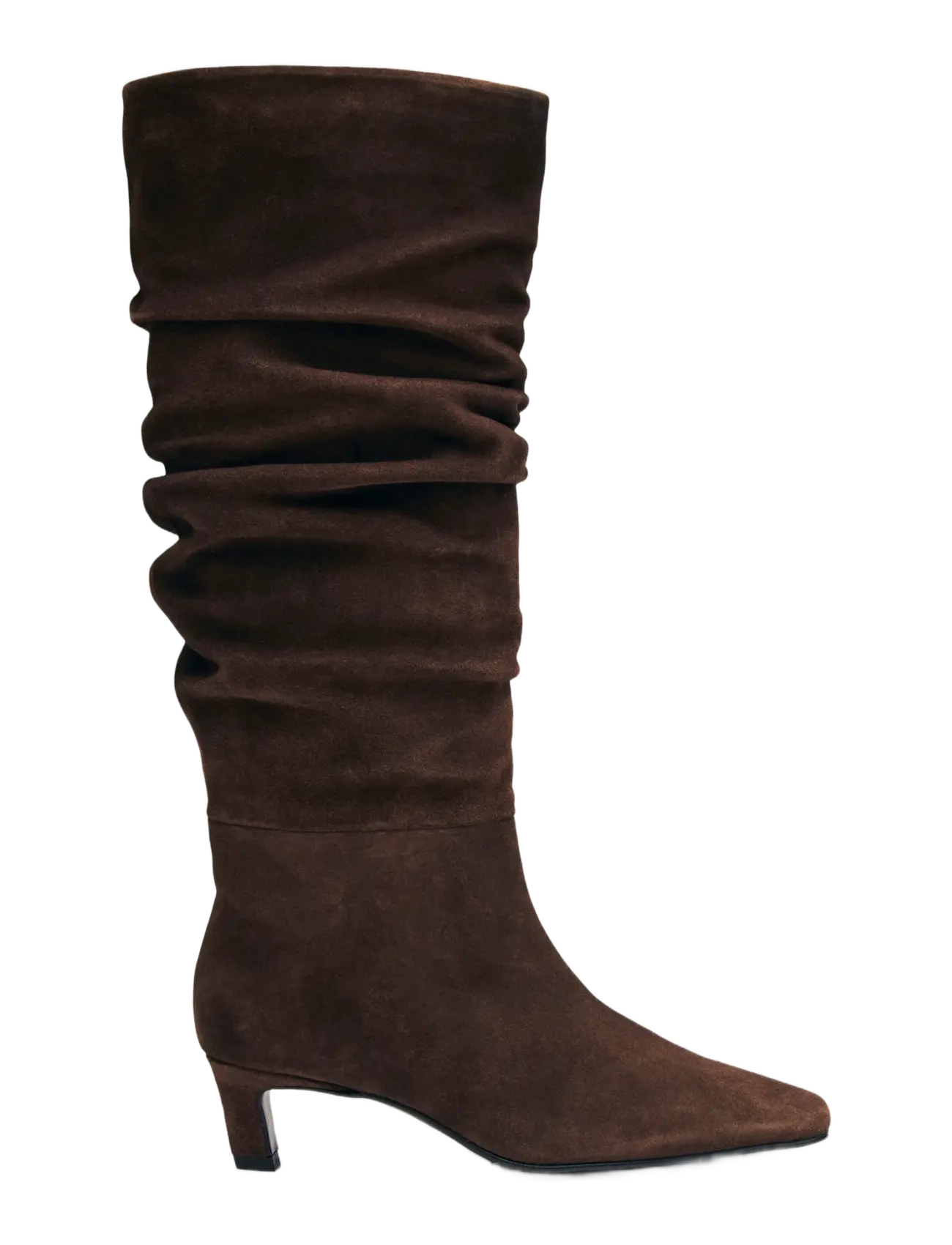 ALOHAS - Kalila Suede Brown Leather Boots - langskaftede støvler - chocolate brown - 2