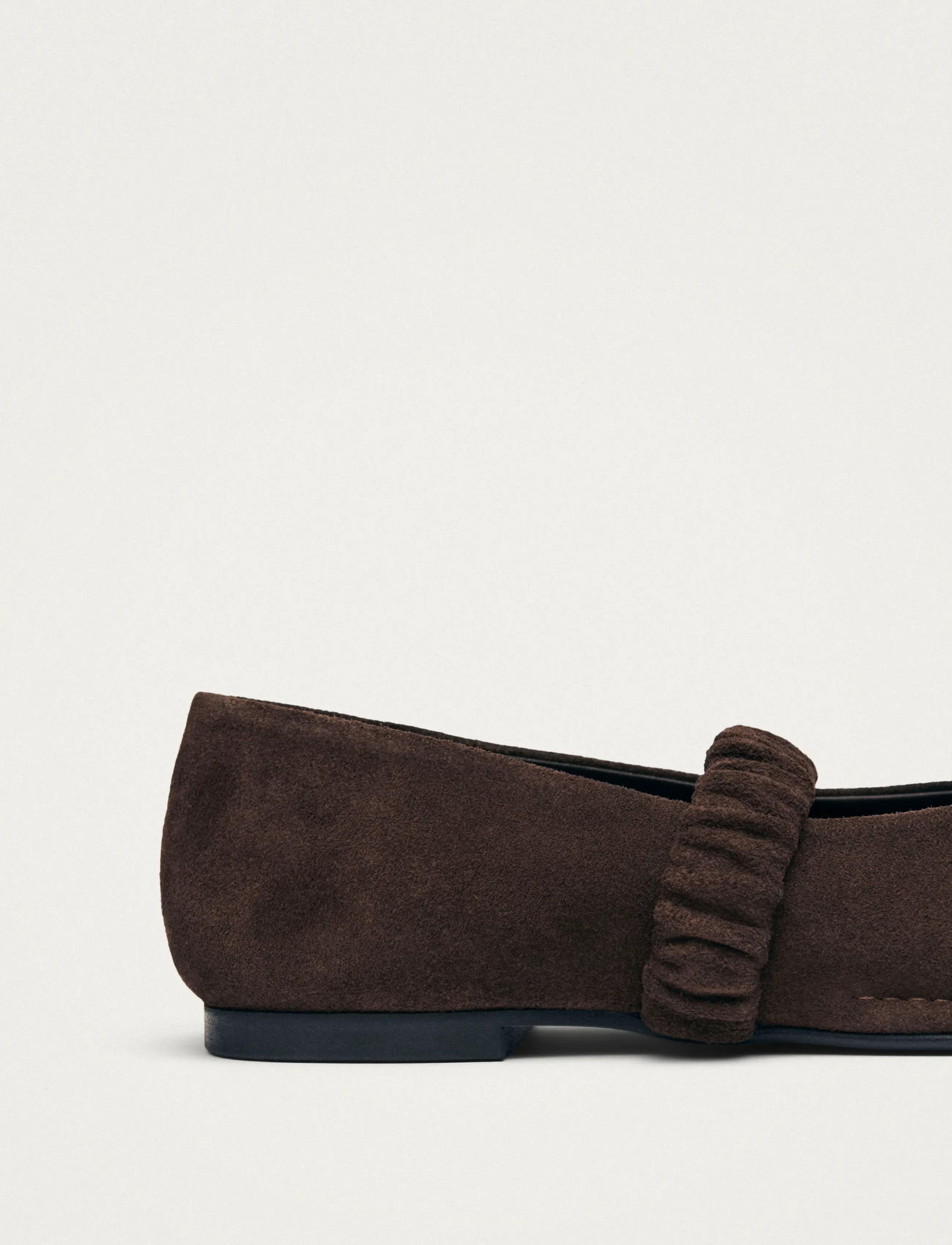 ALOHAS - Lautan Suede Brown Leather Ballet Flats - fyrir sérstaka viðburði - chocolate brown - 5