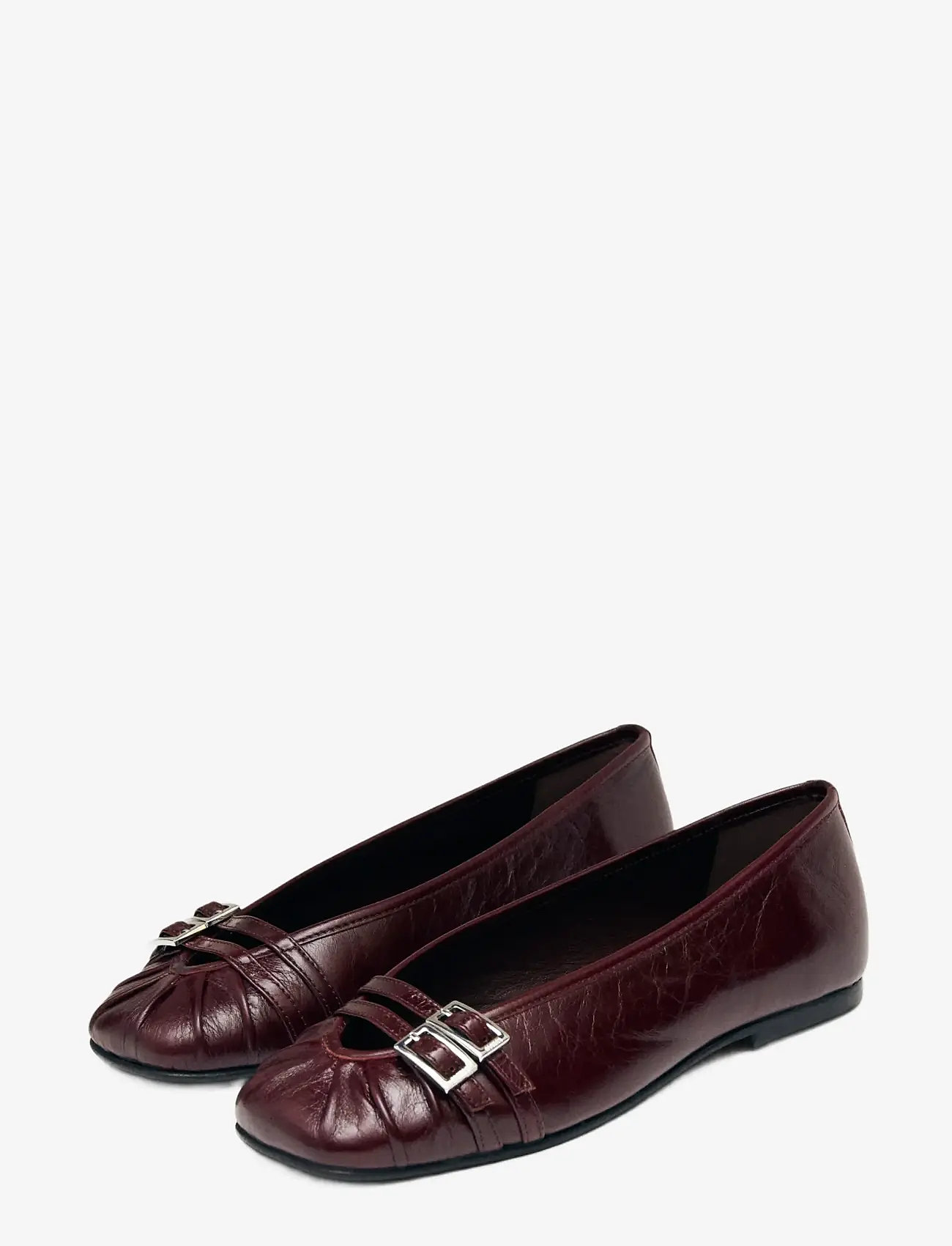 ALOHAS - Cendana Rift Burgundy Leather Ballet Flats - besondere anlässe - burgundy - 0