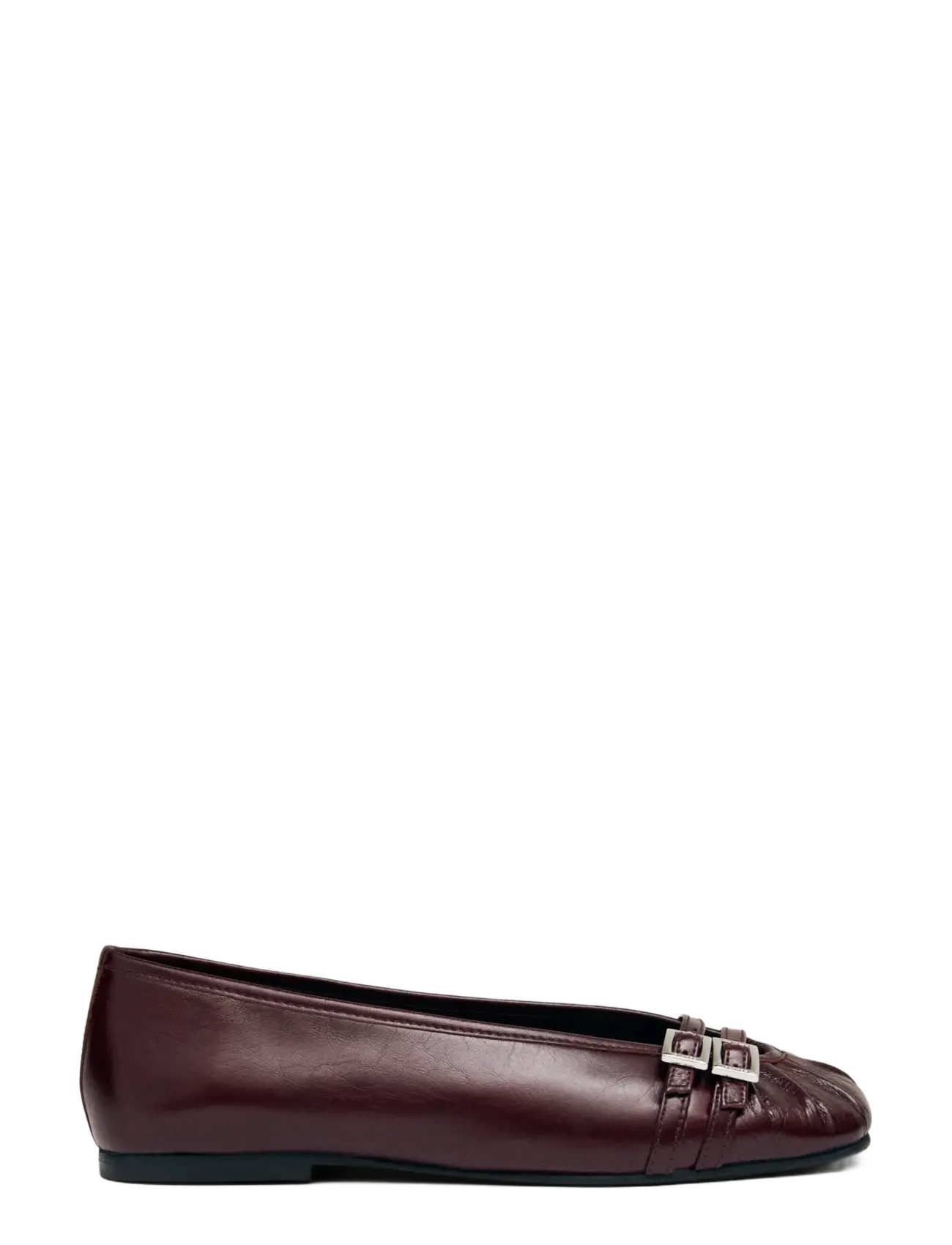 ALOHAS - Cendana Rift Burgundy Leather Ballet Flats - special occasions - burgundy - 1