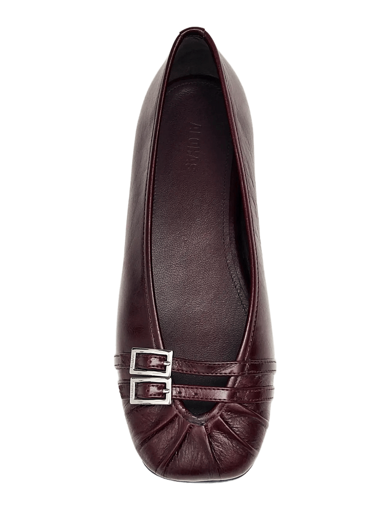 ALOHAS - Cendana Rift Burgundy Leather Ballet Flats - besondere anlässe - burgundy - 2