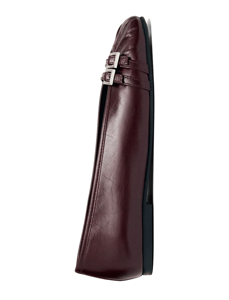 ALOHAS - Cendana Rift Burgundy Leather Ballet Flats - besondere anlässe - burgundy - 3