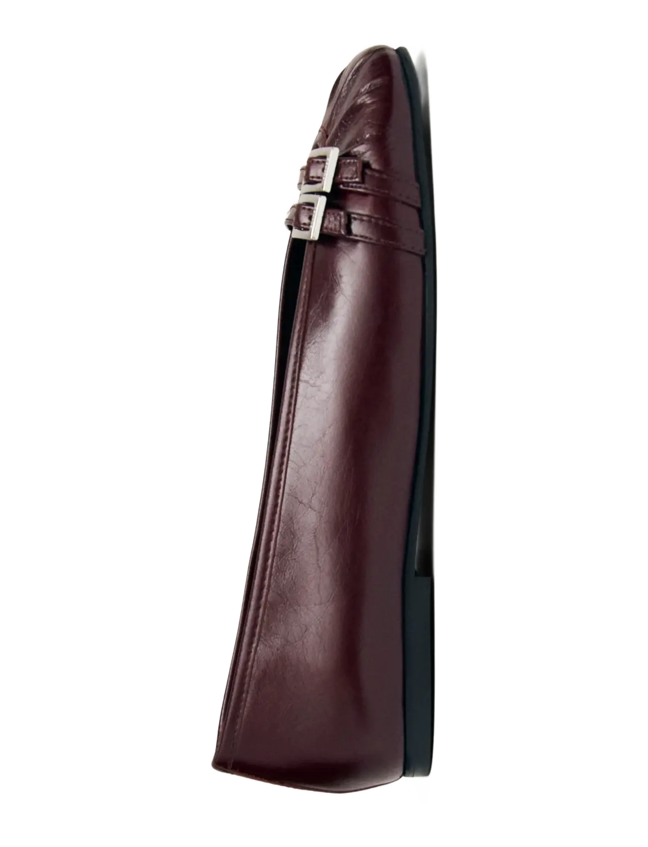 ALOHAS - Cendana Rift Burgundy Leather Ballet Flats - special occasions - burgundy - 3